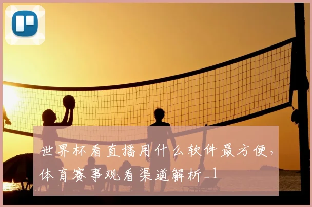 世界杯看直播用什么软件最方便，体育赛事观看渠道解析_1